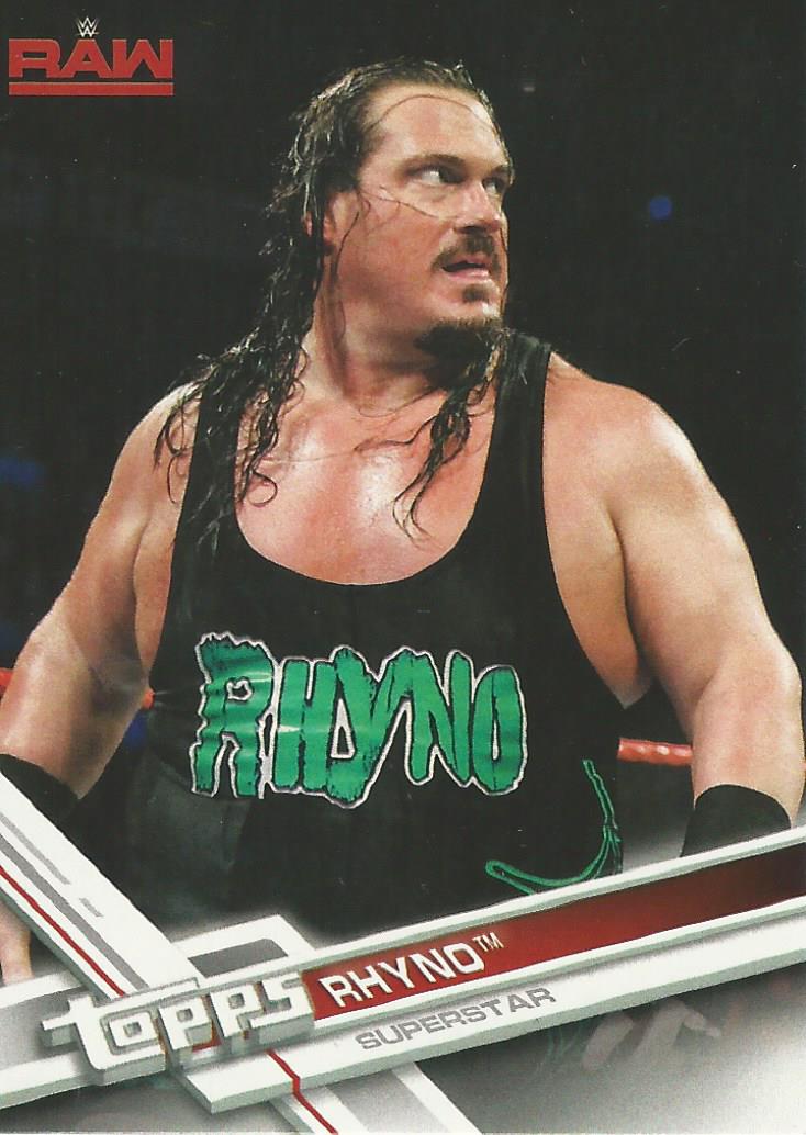 WWE Topps Then Now Forever 2017 Trading Card Rhyno No.132