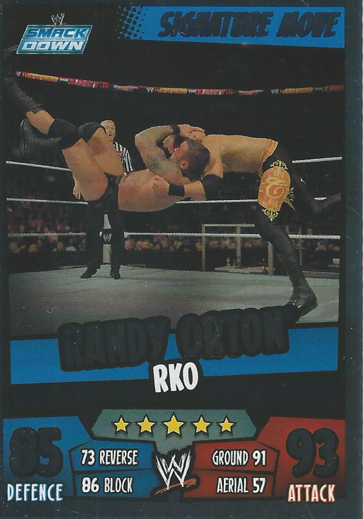 WWE Topps Slam Attax Rumble 2011 Trading Card Randy Orton No.32