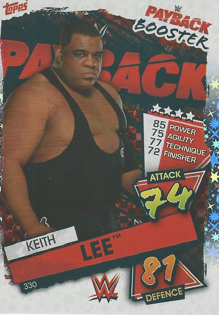 WWE Topps Slam Attax 2021 Trading Card Keith Lee No.330