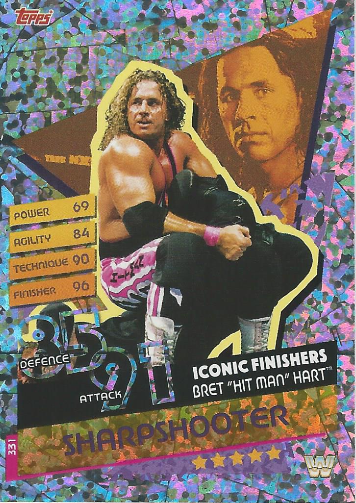 WWE Topps Slam Attax Reloaded 2020 Trading Card Bret Hitman Hart No.331