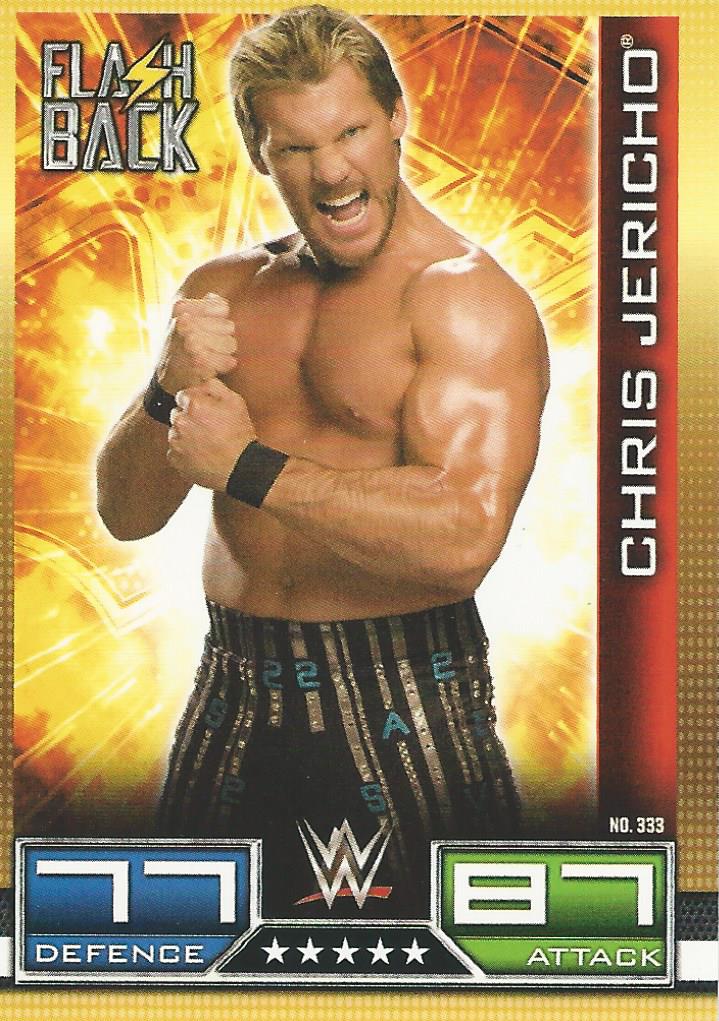 WWE Topps Slam Attax 10th Edition Trading Card 2017 Flashback Chris Jericho No.333