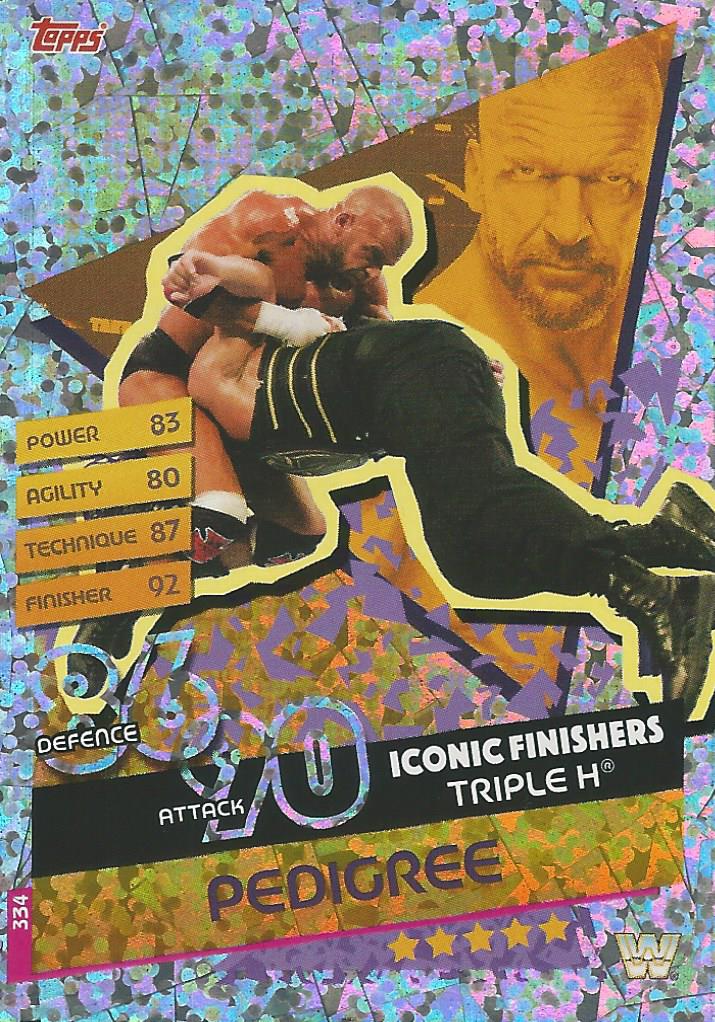 WWE Topps Slam Attax Reloaded 2020 Trading Card Triple H No.334