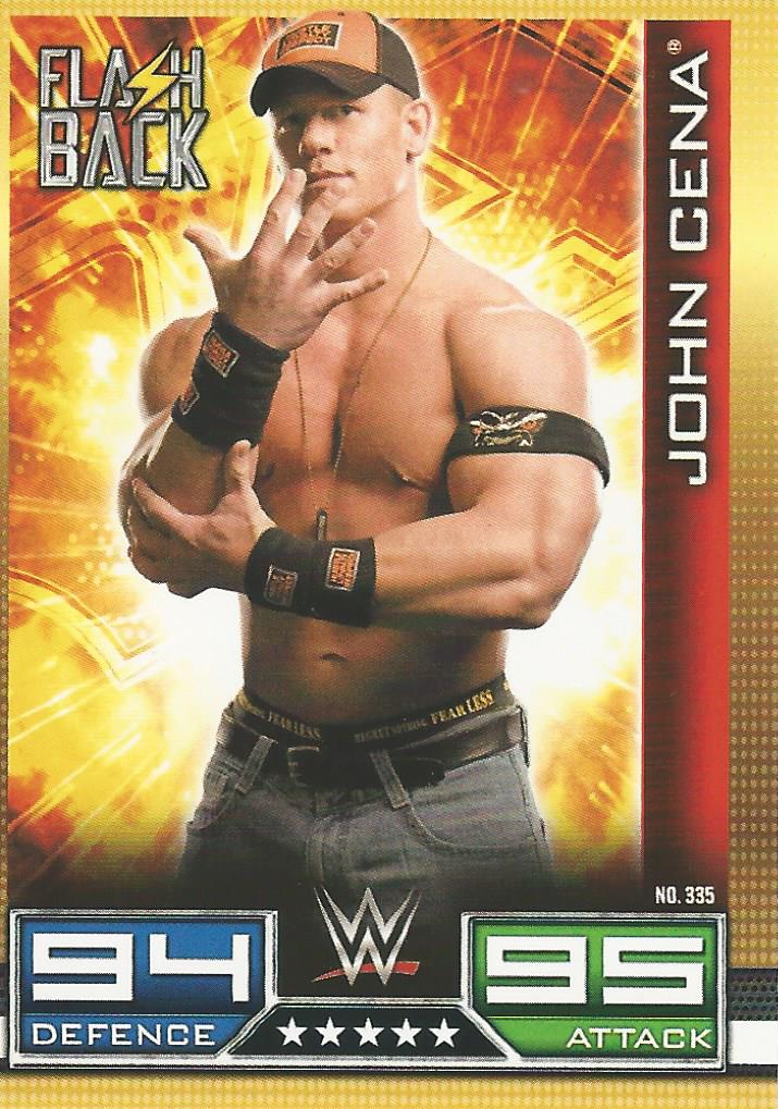 WWE Topps Slam Attax 10th Edition Trading Card 2017 Flashback John Cena No.335