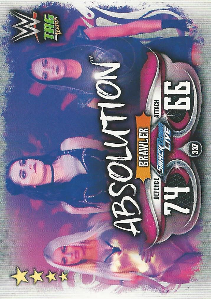 WWE Topps Slam Attax Live 2018 Trading Card Absolution No.337