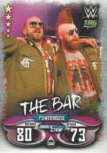 WWE Topps Slam Attax Live 2018 Trading Card The Bar No.338