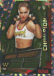 WWE Topps Slam Attax Universe 2019 Trading Card Ronda Rousey No.338