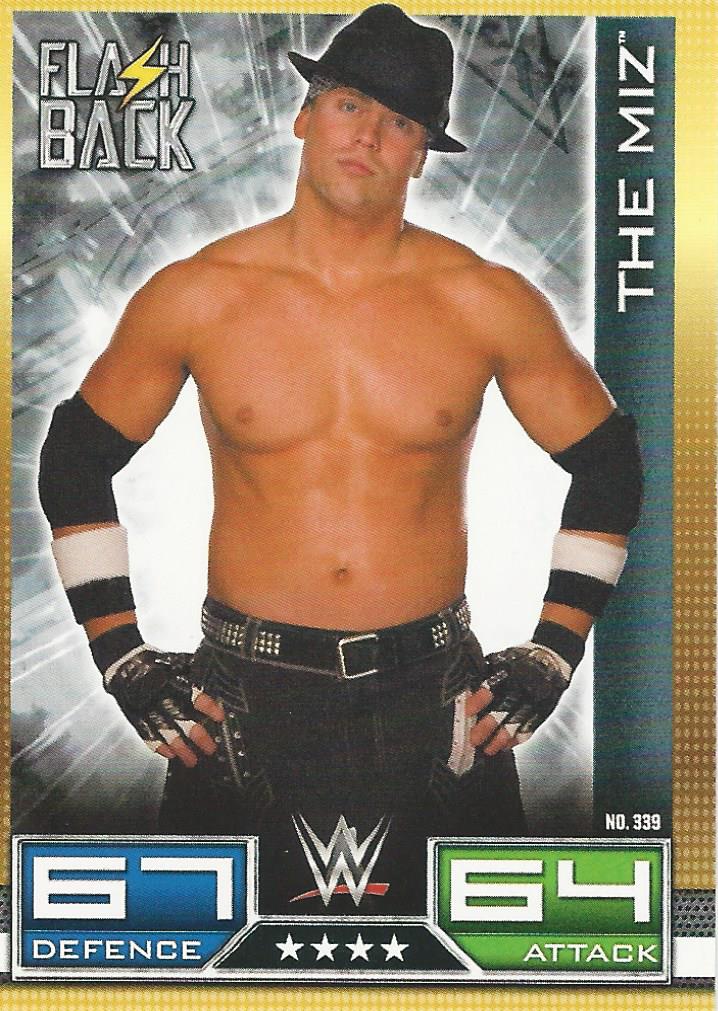 WWE Topps Slam Attax 10th Edition Trading Card 2017 Flashback The Miz No.339