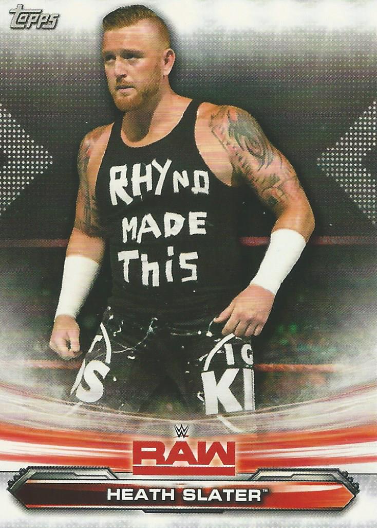 WWE Topps Raw 2019 Trading Card Heath Slater No.33