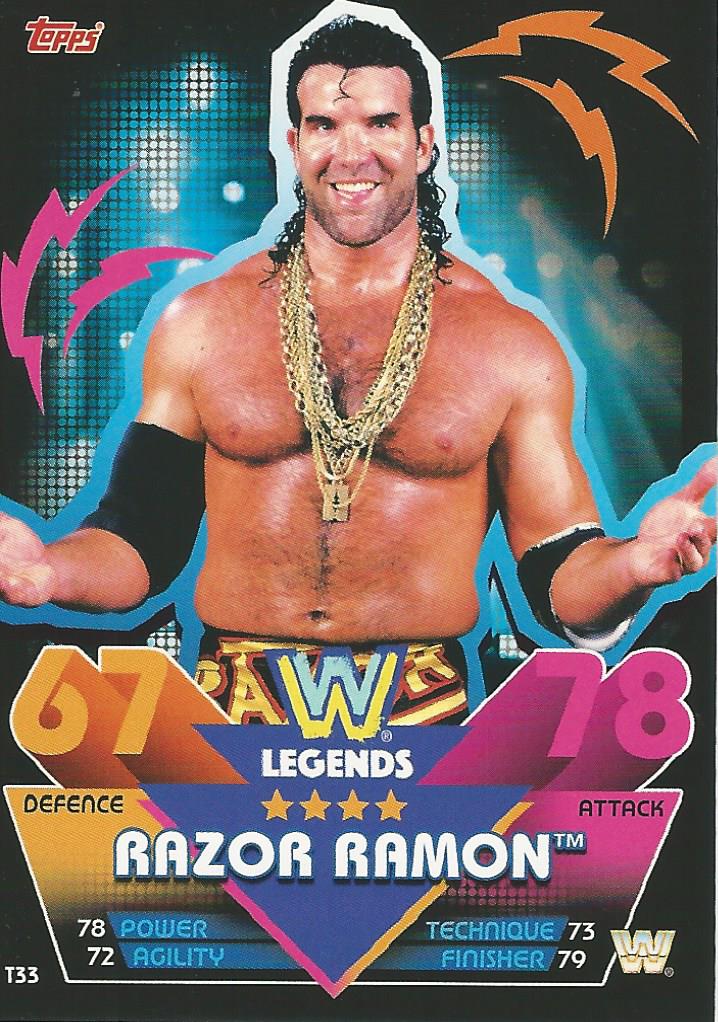 WWE Topps Slam Attax Reloaded 2020 Trading Card Razor Ramon T33