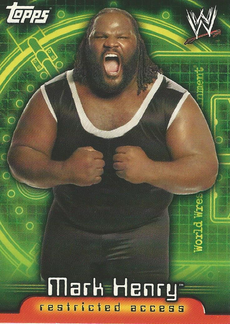 WWE Topps Insider 2006 Trading Cards US Mark Henry No.33