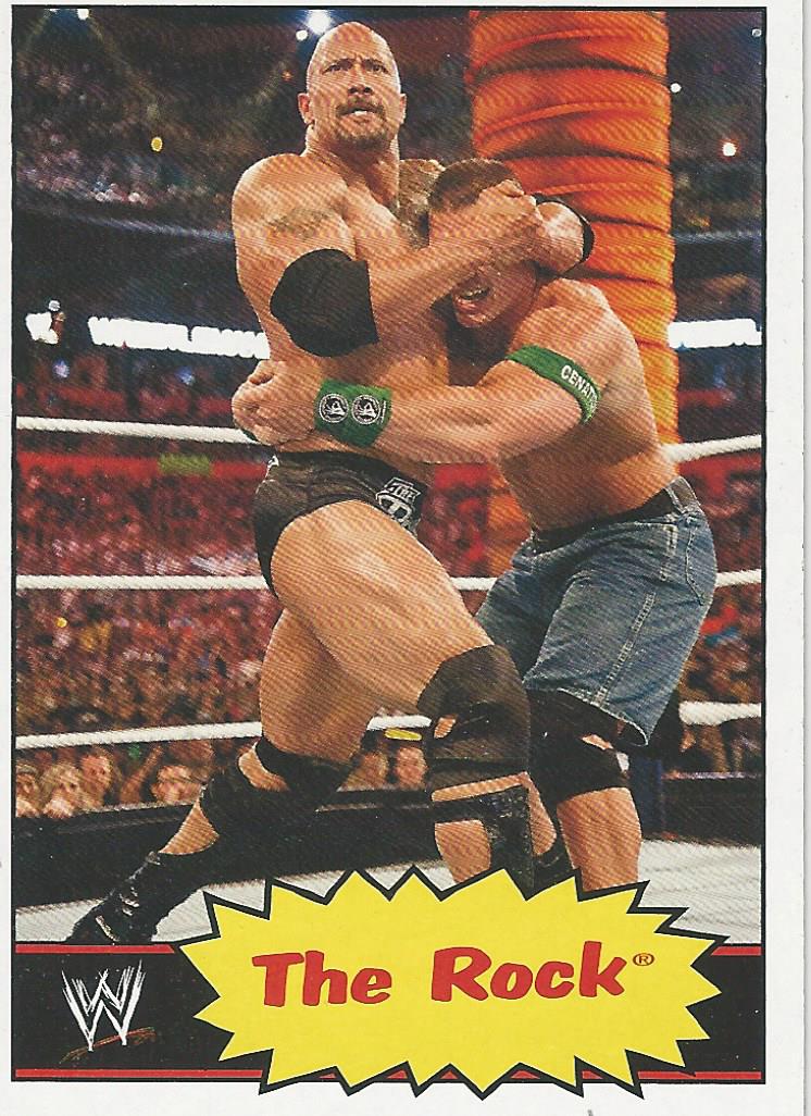 WWE Topps Heritage 2012 Trading Cards The Rock No.33