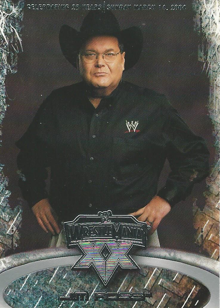 WWE Fleer Wrestlemania XX Trading Card 2004 Jim Ross No.33