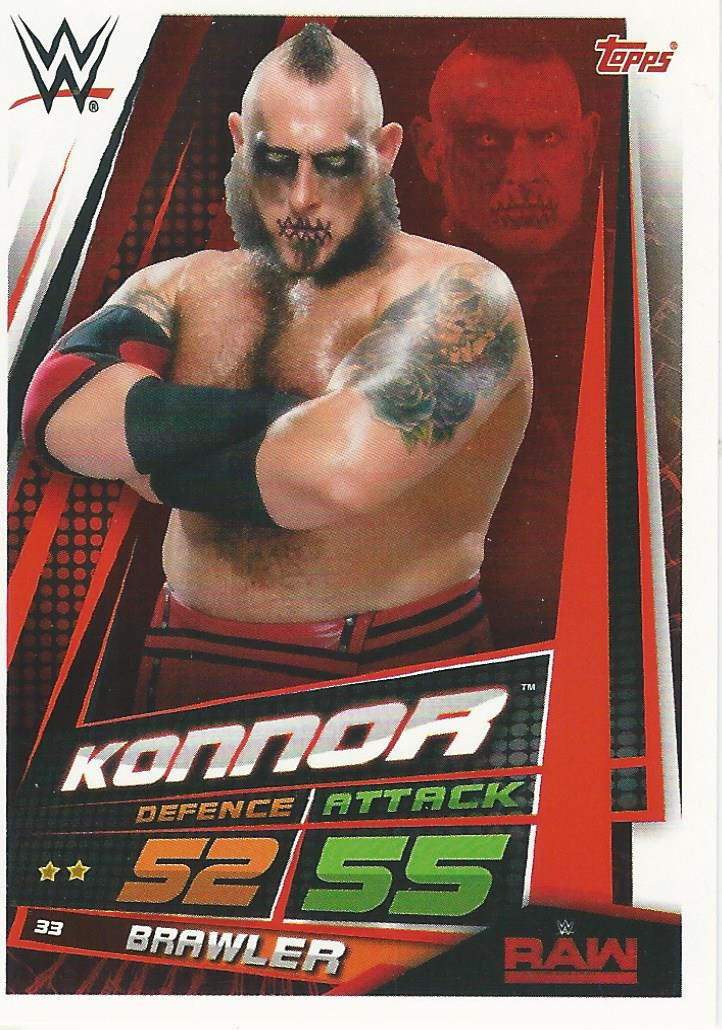 WWE Topps Slam Attax Universe 2019 Trading Card Konnor No.33