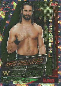 WWE Topps Slam Attax Universe 2019 Trading Card Seth Rollins No.340