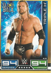 WWE Topps Slam Attax 10th Edition Trading Card 2017 Flashback HHH No.341