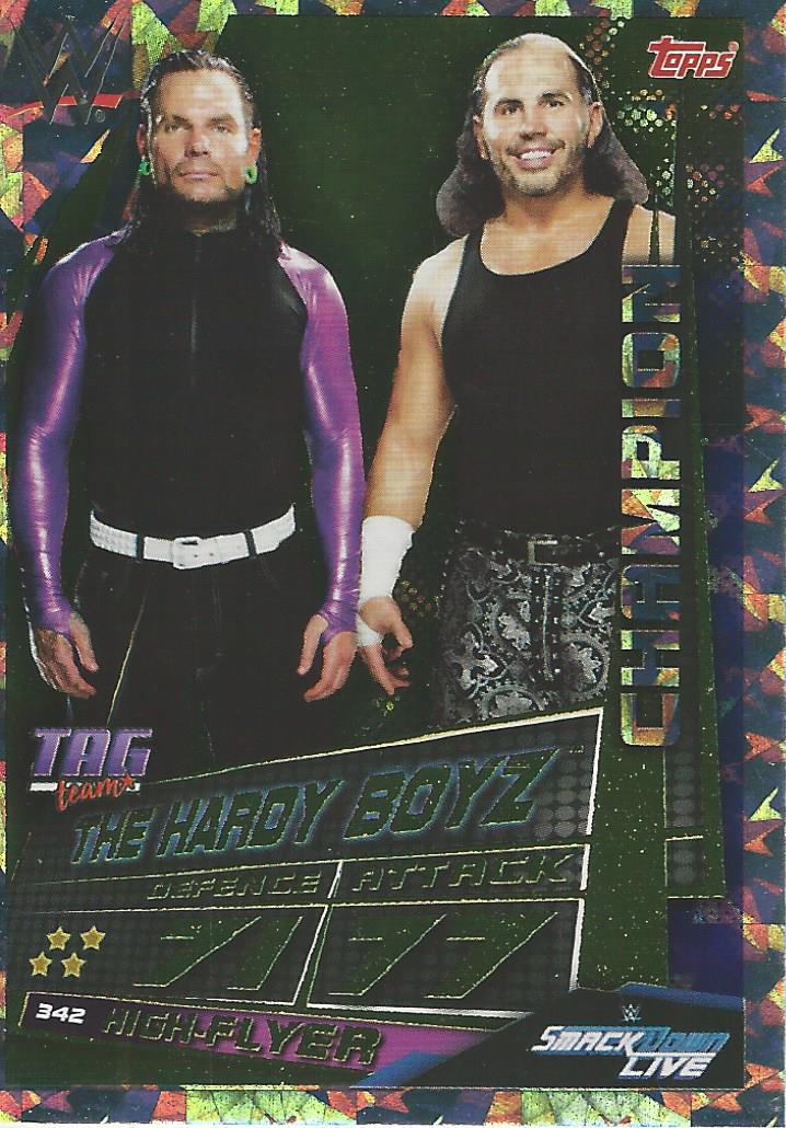 WWE Topps Slam Attax Universe 2019 Trading Card Hardy Boyz No.342