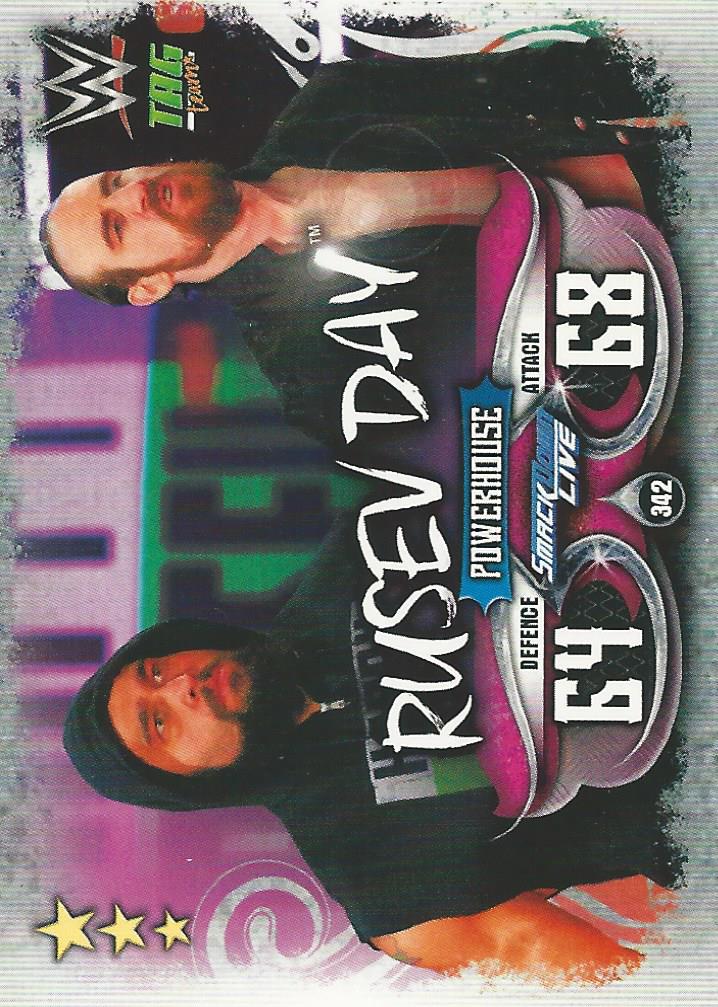 WWE Topps Slam Attax Live 2018 Trading Card Rusev Day No.342