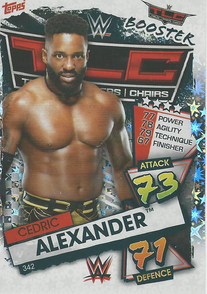 WWE Topps Slam Attax 2021 Trading Card Cedric Alexander No.342