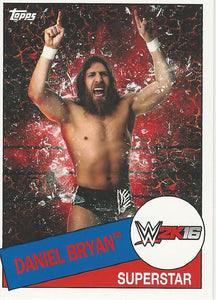 WWE Topps Heritage 2015 Trading Card Daniel Bryan 2K16 2 of 8