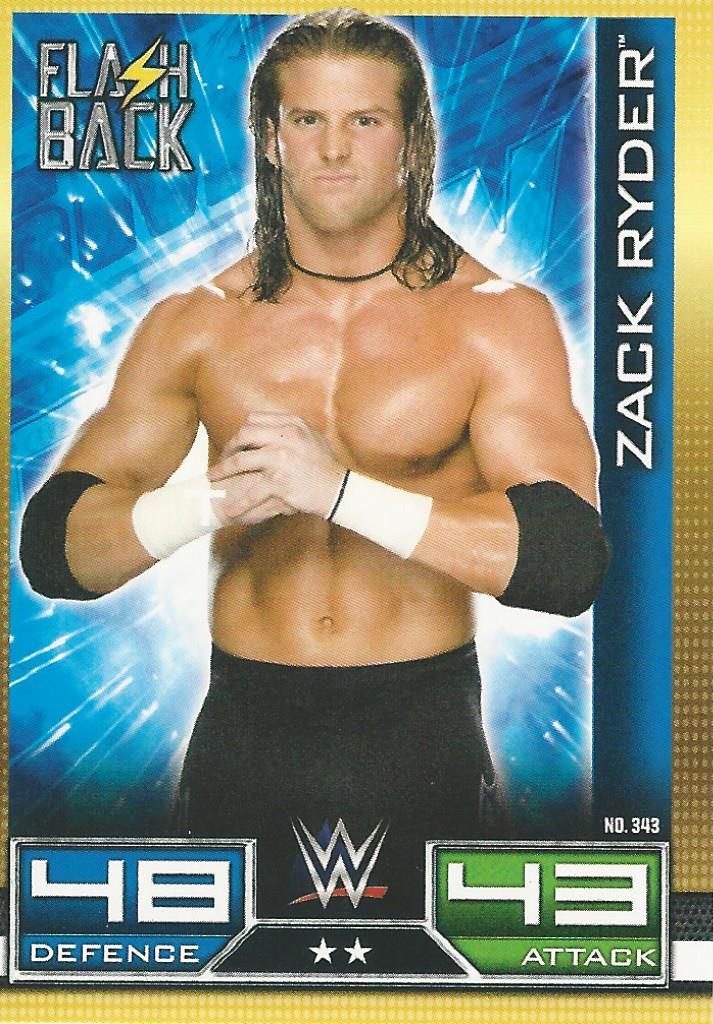 WWE Topps Slam Attax 10th Edition Trading Card 2017 Flashback Zack Ryder No.343