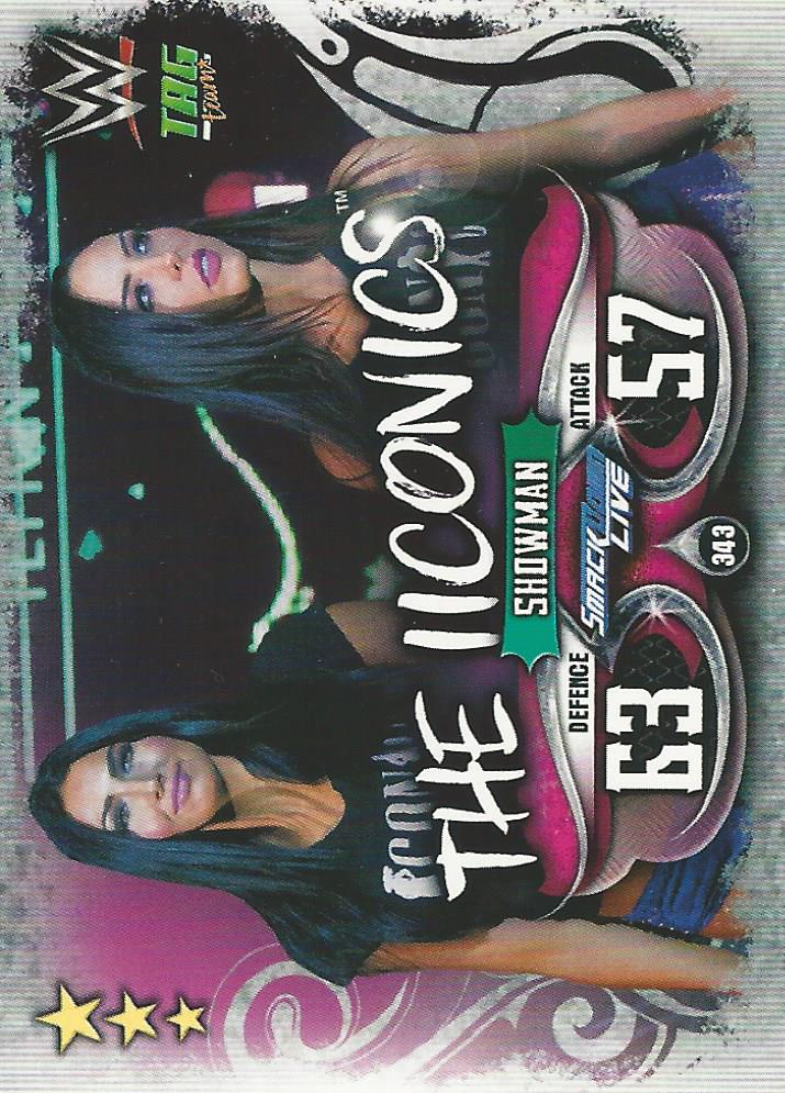 WWE Topps Slam Attax Live Trading Card The Iiconics No.343