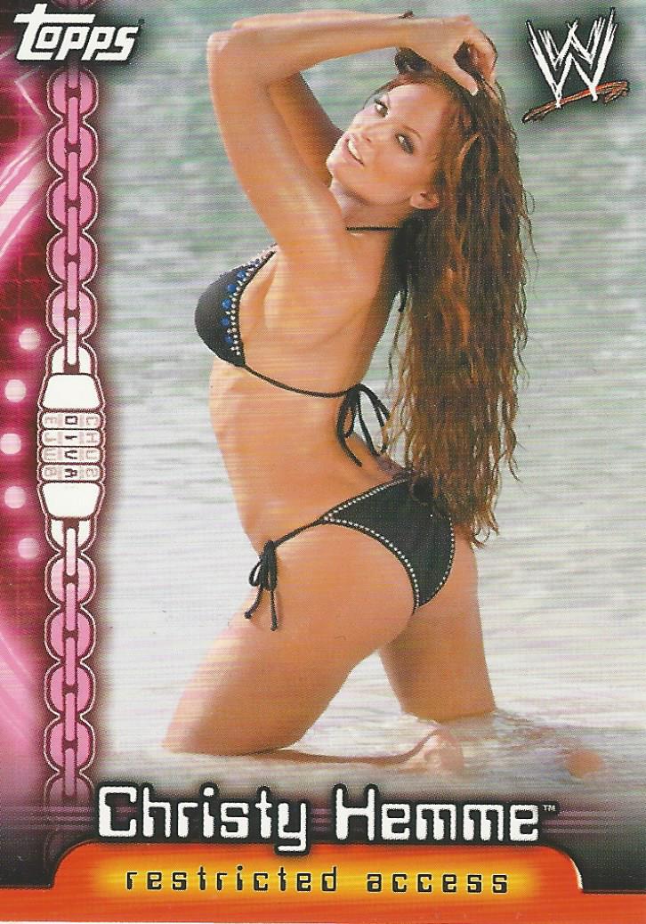 WWE Topps Insider Trading Cards 2006 Christy Hemme D7