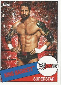 WWE Topps Heritage 2015 Trading Card Wade Barrett 2K16 4 of 8