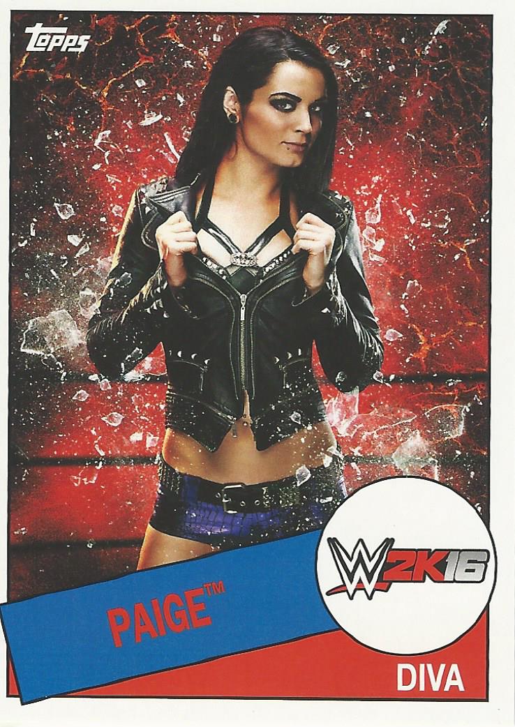 WWE Topps Heritage 2015 Trading Card Paige 2K16 5 of 8