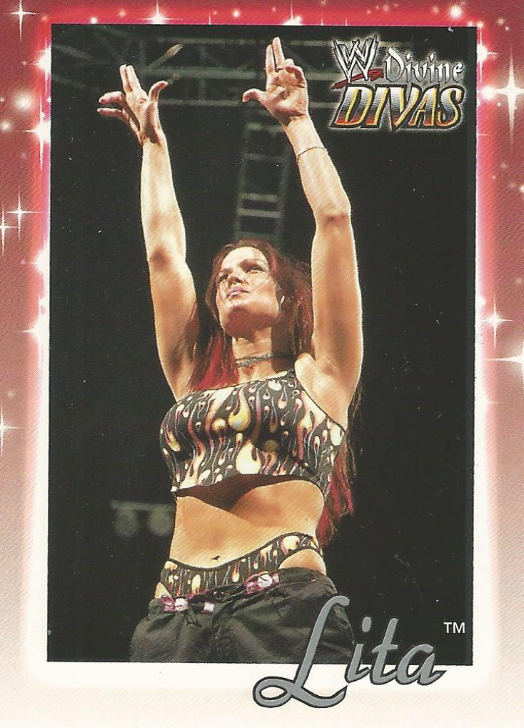 WWE Fleer Divine Divas 2003 Trading Cards Lita No.1