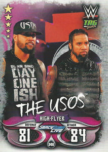 WWE Topps Slam Attax Live 2018 Trading Card The Usos No.346