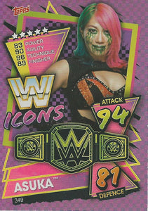 WWE Topps Slam Attax 2021 Trading Card Asuka No.349