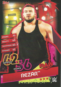 WWE Topps Slam Attax Reloaded 2020 Trading Card Rezar No.34