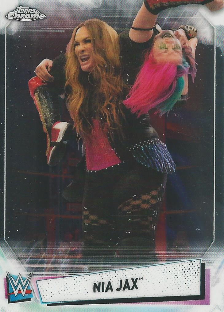 WWE Topps Chrome 2021 Trading Cards Nia Jax No.34