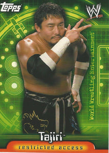 WWE Topps Insider 2006 Trading Card Tajiri No.34