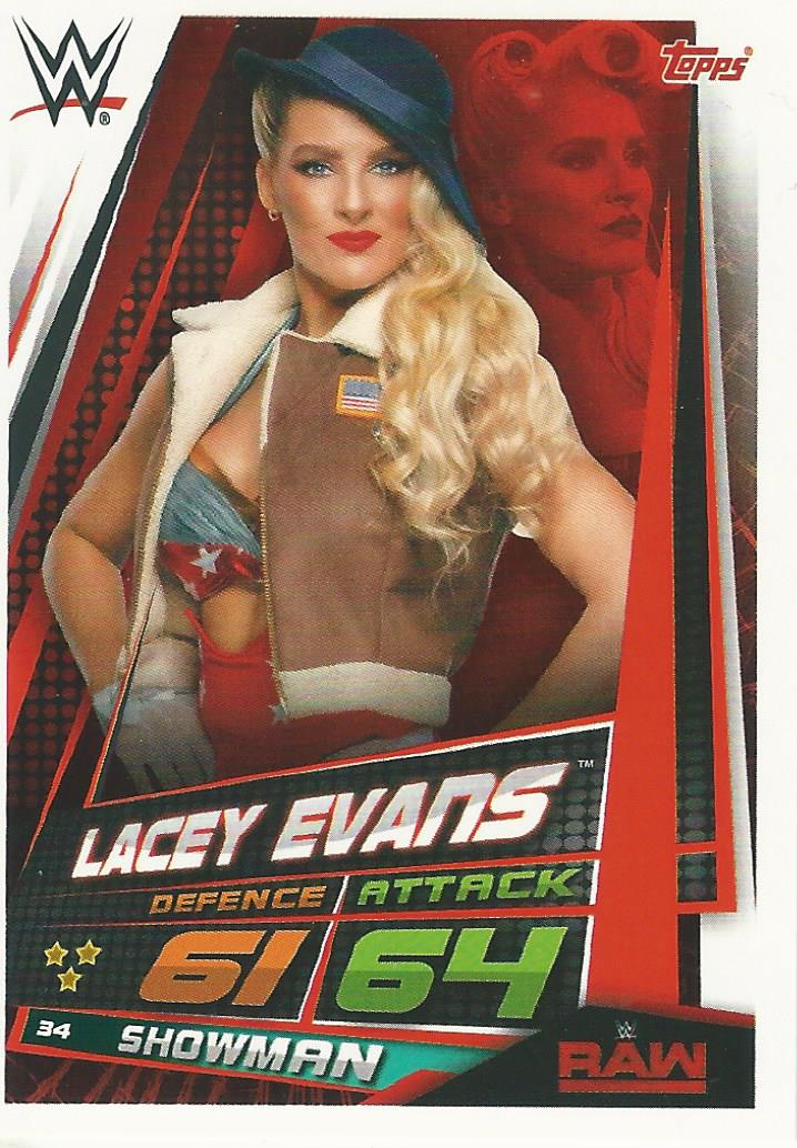 WWE Topps Slam Attax Universe 2019 Trading Card Lacey Evans No.34