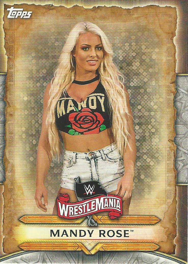 WWE Topps Road to Wrestlemania 2020 Trading Cards Mandy Rose WM-34