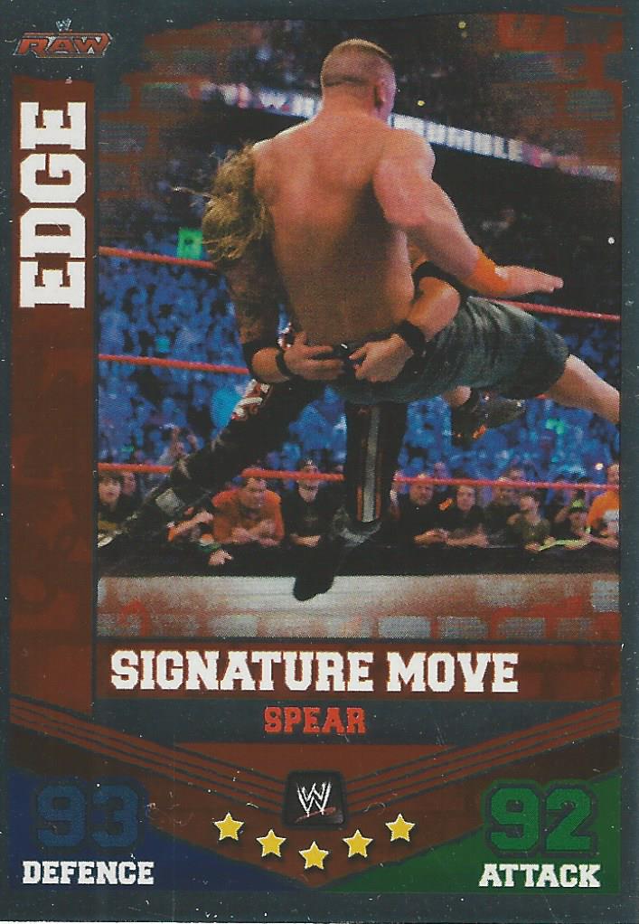 WWE Topps Slam Attax Mayhem 2010 Trading Card Edge No.34