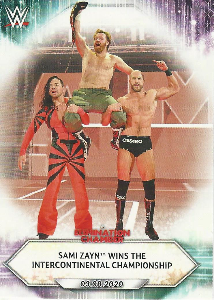 WWE Topps 2021 Trading Cards Sami Zayn No.34