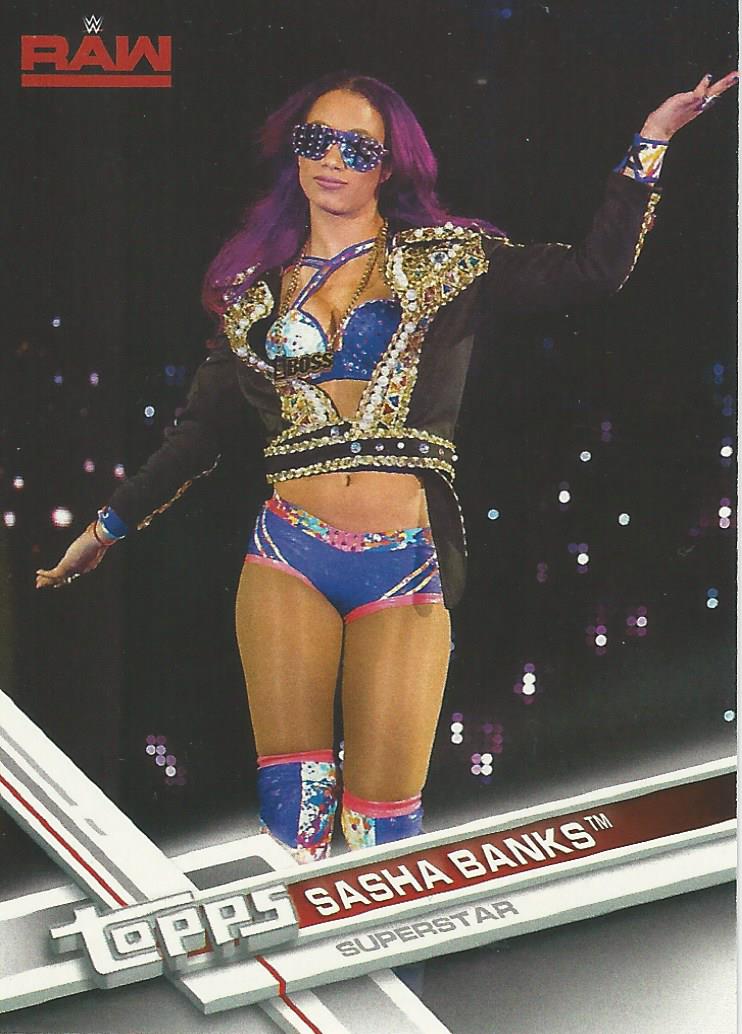 WWE Topps Then Now Forever 2017 Trading Card Sasha Banks No.134