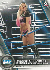 WWE Topps Women Division 2020 Trading Cards Alexa Bliss No.34