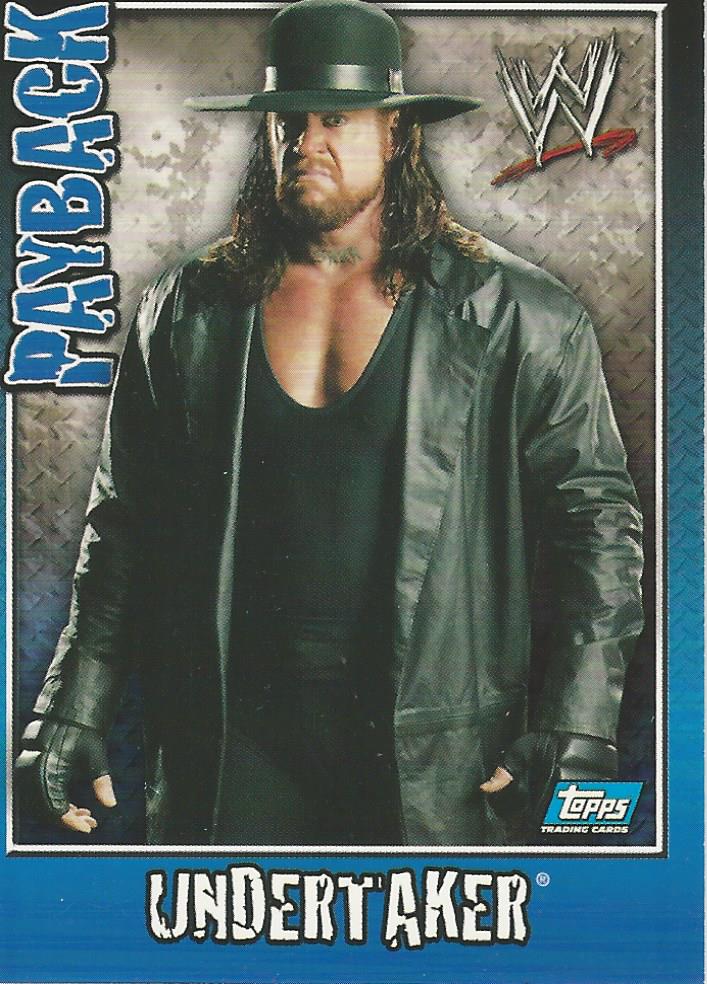 WWE Topps Payback 2006 Trading Card Undertaker No.34