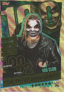 WWE Topps Slam Attax Reloaded 2020 Trading Card "The Fiend" Bray Wyatt 100 Club No.350