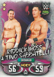 WWE Topps Slam Attax Live 2018 Trading Card Riddick Moss & Tino Sabbatelli No.350