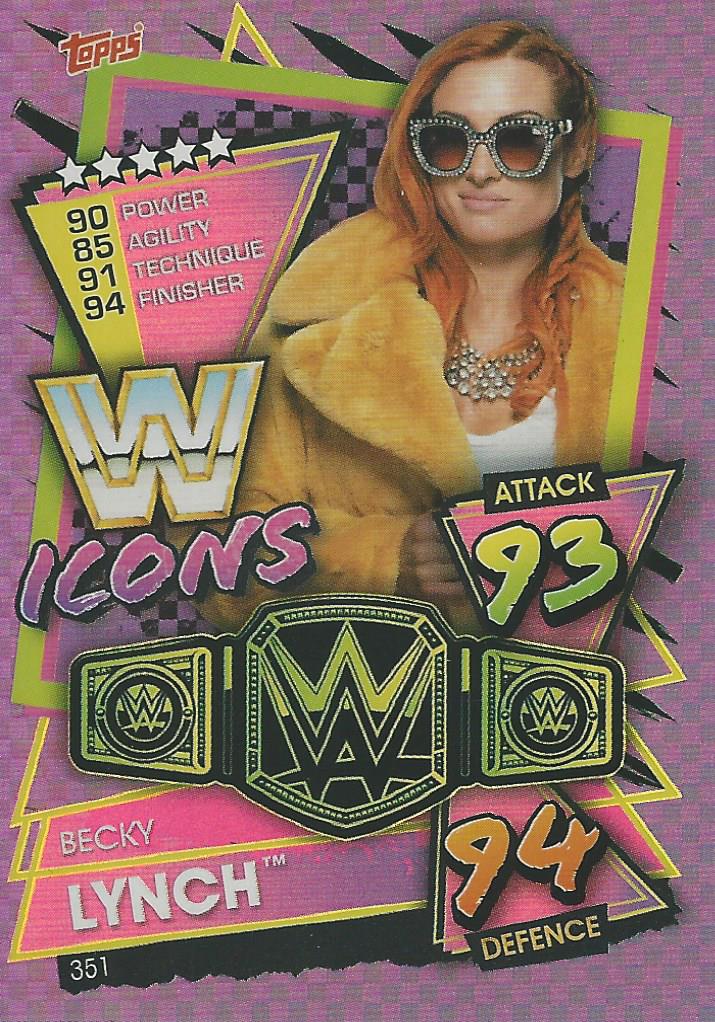 WWE Topps Slam Attax 2021 Trading Card Becky Lynch No.351