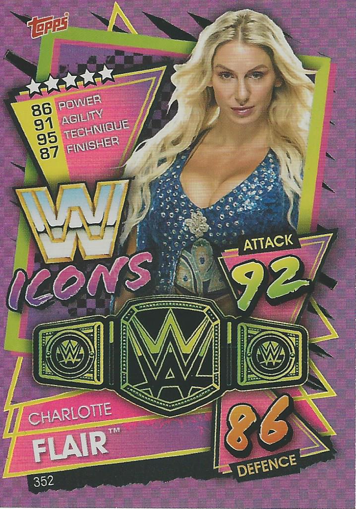 WWE Topps Slam Attax 2021 Trading Card Charlotte Flair No.352