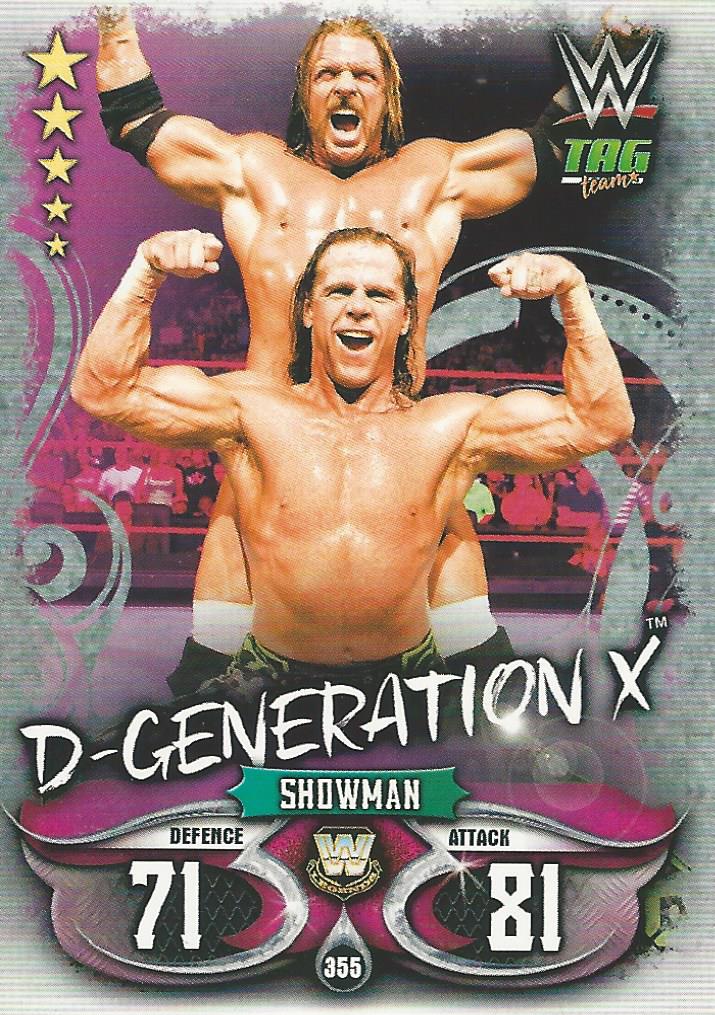 WWE Topps Slam Attax Live 2018 Trading Card D-Generation X No.355