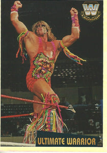 WWE Panini 2022 Sticker Collection Ultimate Warrior Foil No.357
