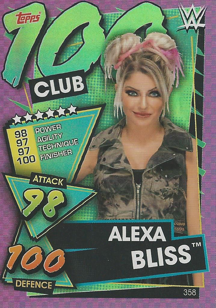 WWE Topps Slam Attax 2021 Trading Card Alexa Bliss No.358