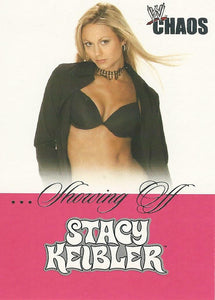 WWE Fleer Chaos Trading Cards 2004 SO 5 of 16 Stacy Keibler