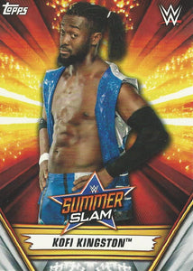 WWE Topps Summerslam 2019 Trading Card Kofi Kingston No.35